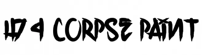 H74 Corpse Paint  नि: शुल्क फ़ॉन्ट्स डाउनलोड