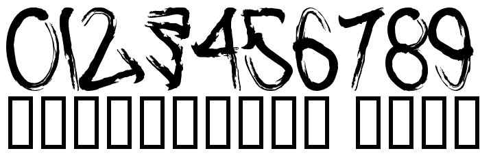 H74 Corpse Smudge Font OTHER CHARS