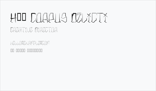 H74 Corpus Delicti Business Card