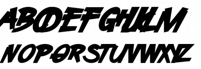 H74 Demon Racer Font OTHER CHARS