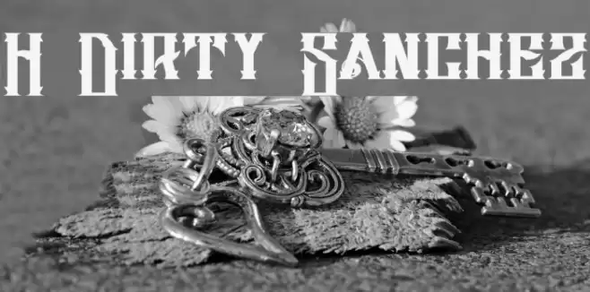 H74 Dirty Sanchez Шрифта examples