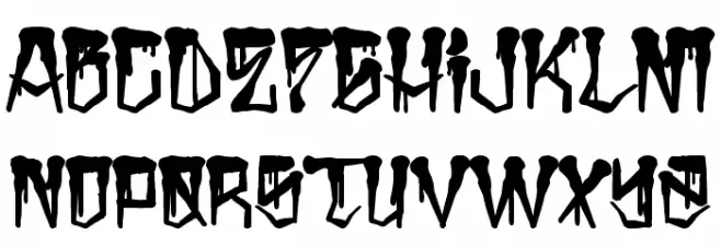H74 East Zombie High Caratteri MAIUSCOLE
