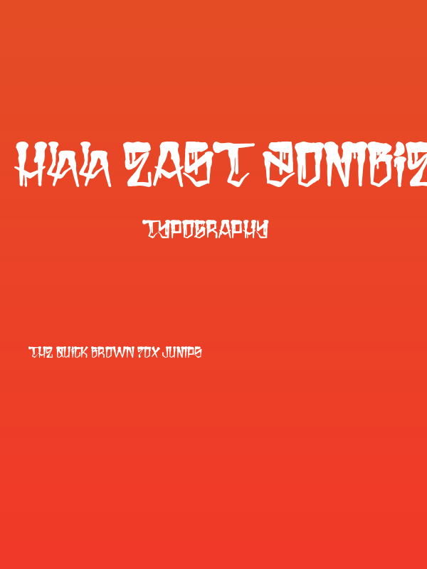 H74 East Zombie High Poster