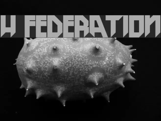 H74 Federation Font examples