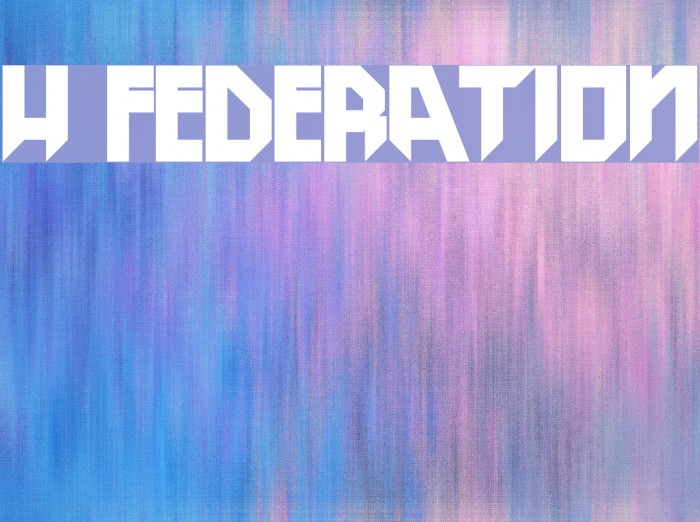 H74 Federation Schriftart examples