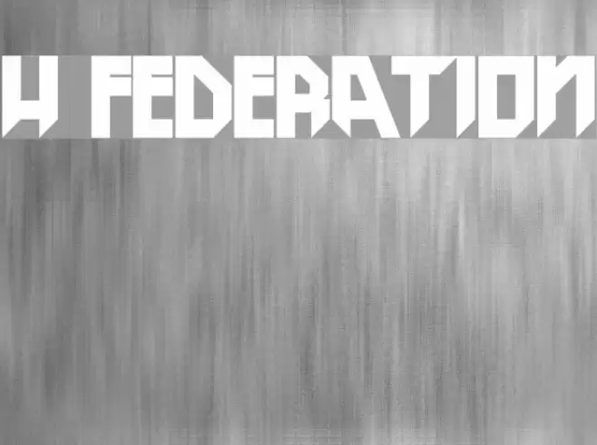 H74 Federation Font examples