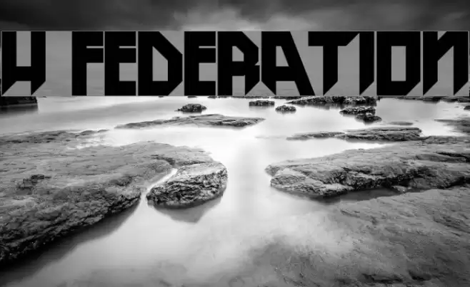 H74 Federation Font examples