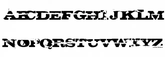 H74 Gatecrashre Normal フォント 小文字