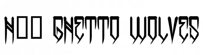 H74 Ghetto Wolves  Frei Schriftart Herunterladen