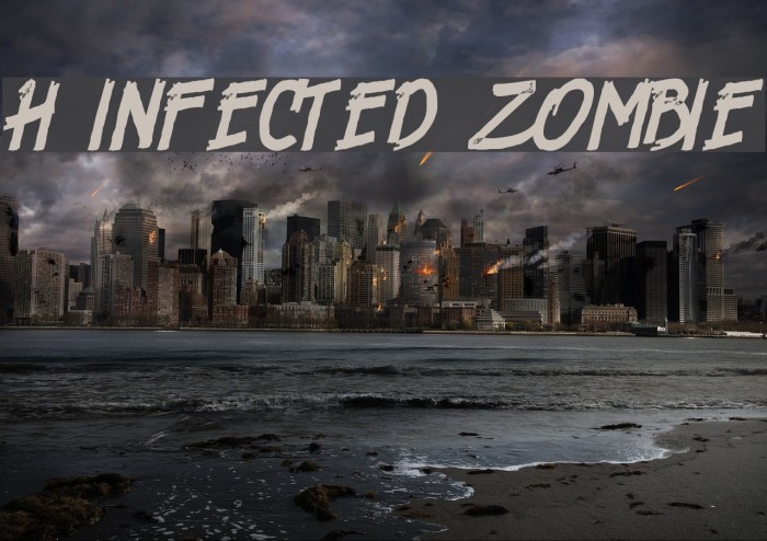 H74 Infected Zombie Schriftart examples