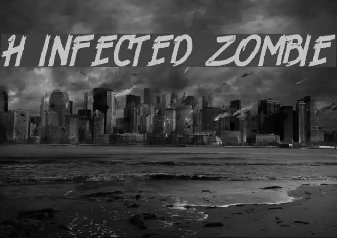 H74 Infected Zombie Schriftart examples