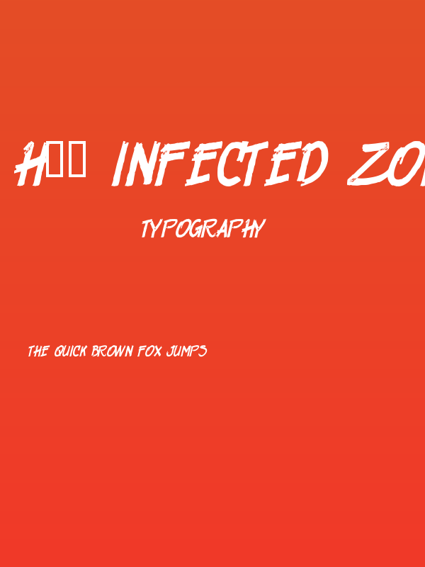 H74 Infected Zombie Poster