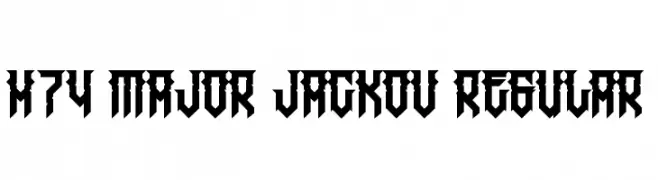H74 Major Jackov Regular  Fuentes Gratis Descargar
