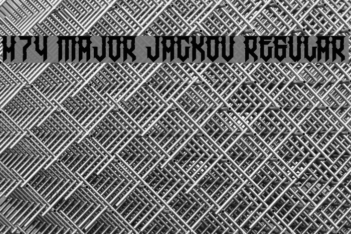 H74 Major Jackov Regular Шрифта examples