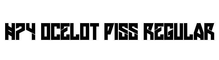 H74 Ocelot Piss Regular Font