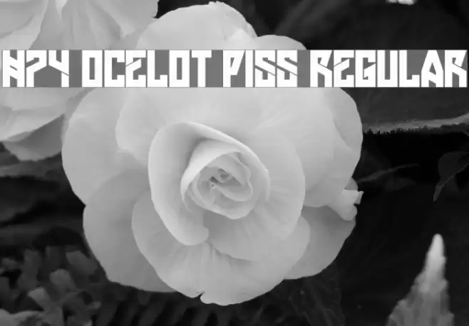 H74 Ocelot Piss Regular Fonte examples