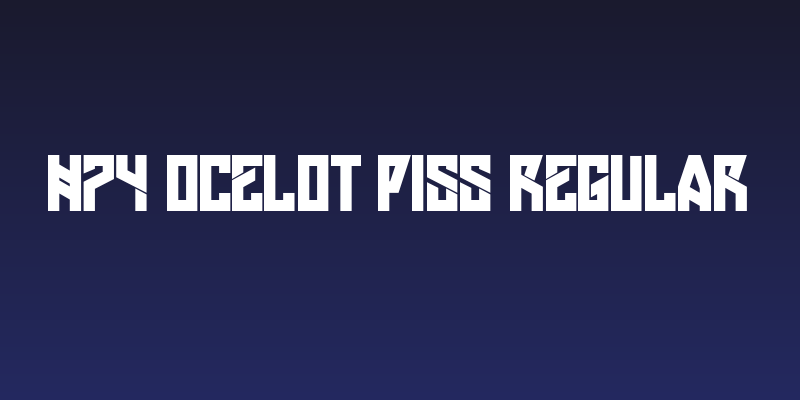 H74 Ocelot Piss Regular Social Header