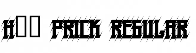 H74 Prick Regular  Fuentes Gratis Descargar