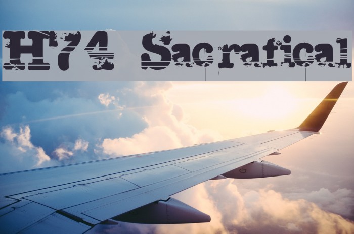 H74 Sacrafical Font examples