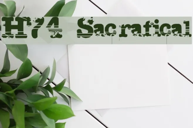 H74 Sacrafical Example 2