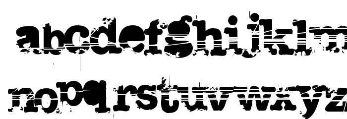 H74 Sacrafical Font LOWERCASE