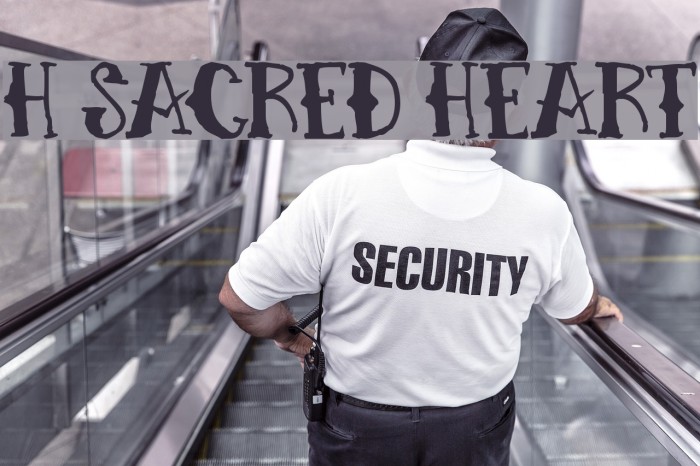 H74 Sacred Heart Font examples
