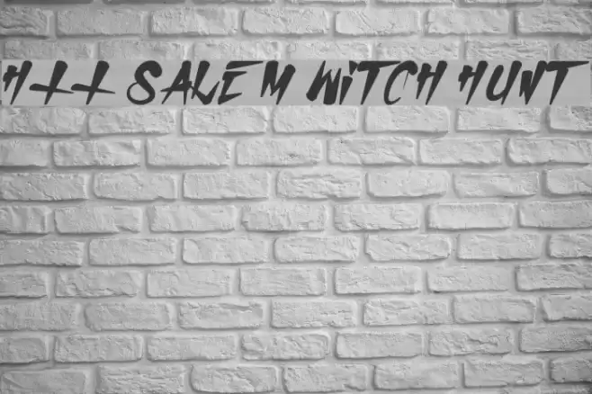 H74 Salem Witch Hunt Schriftart examples