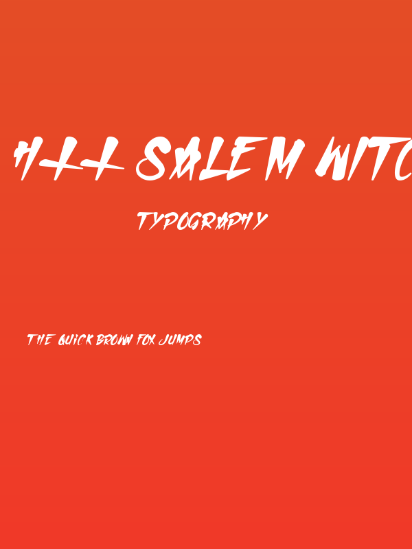 H74 Salem Witch Hunt Poster
