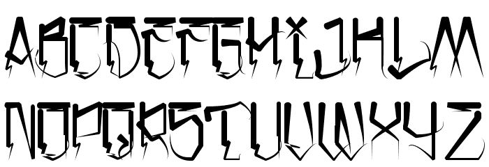 H74 San Loscisco Schriftart Kleinbuchstaben