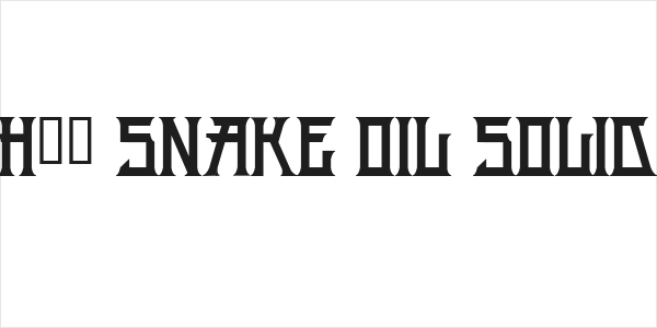H74 Snake Oil Solid Logo