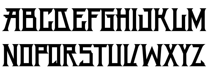 H74 Snake Oil Solid Font LOWERCASE