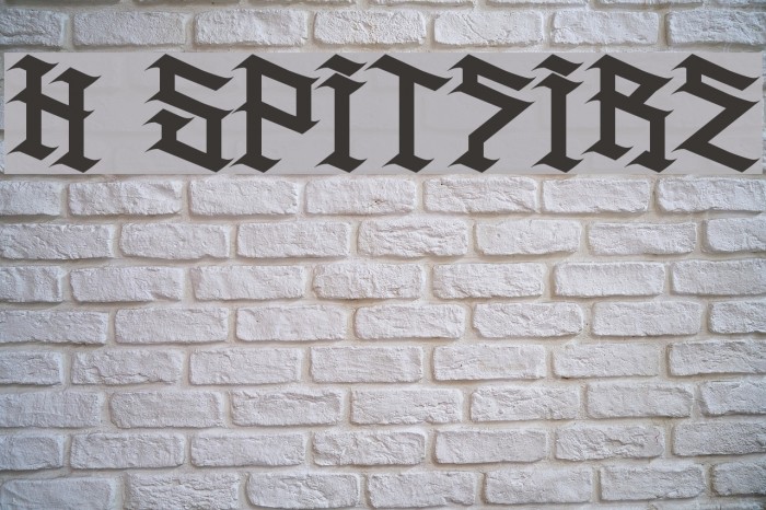 H74 Spitfire Font examples