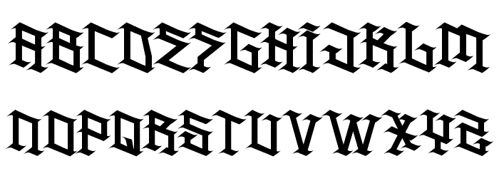 H74 Spitfire Font LOWERCASE