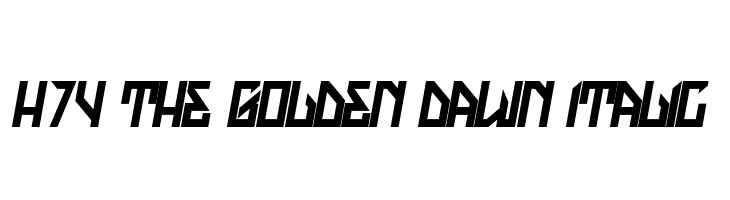 H74 The Golden Dawn Italic  Fuentes Gratis Descargar