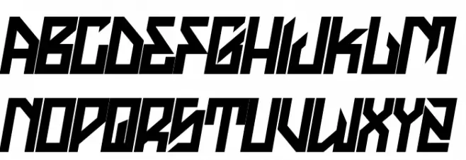 H74 The Golden Dawn Italic Polices MINUSCULES