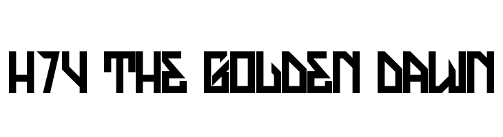 H74 The Golden Dawn  フリーフォントのダウンロード