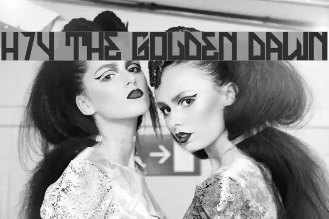 H74 The Golden Dawn Font examples