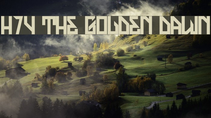 H74 The Golden Dawn Example 2