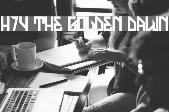 H74 The Golden Dawn Font examples