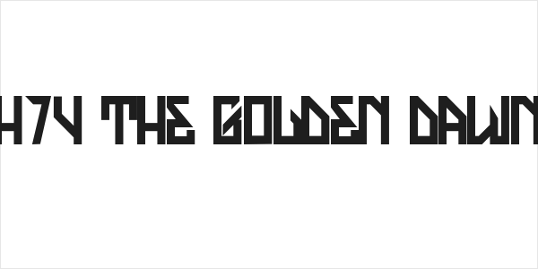H74 The Golden Dawn Logo