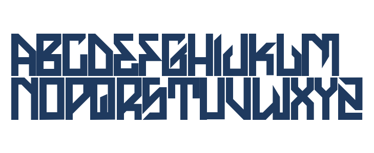 H74 The Golden Dawn Lowercase