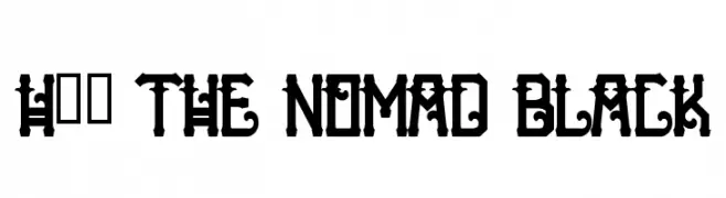 H74 The Nomad Black  Descarca Fonturi Gratis