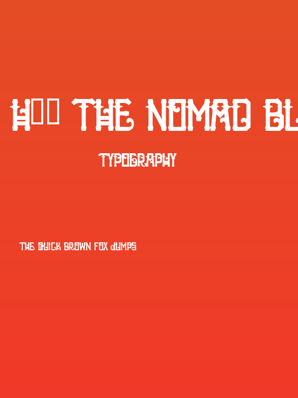 H74 The Nomad Black Poster