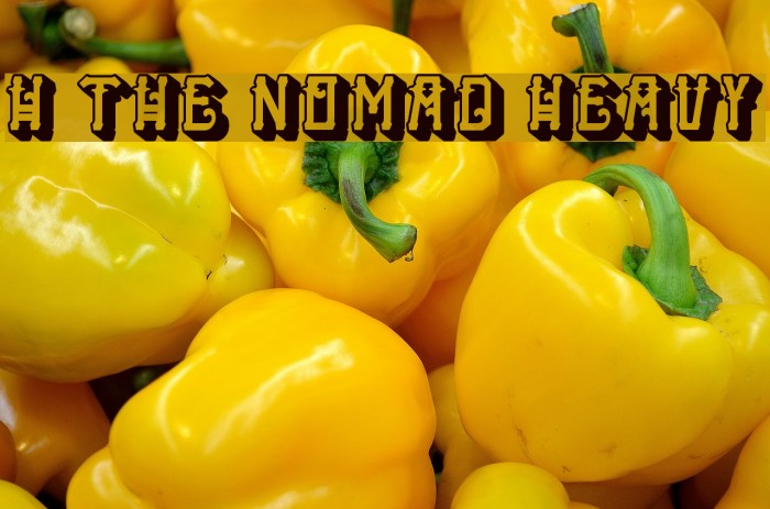 H74 The Nomad Heavy Font examples