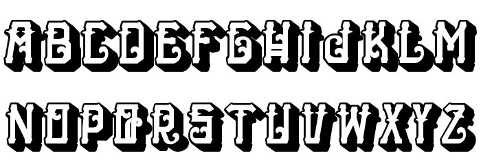 H74 The Nomad Heavy Font LOWERCASE