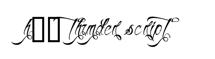 H74 Thunder Script  नि: शुल्क फ़ॉन्ट्स डाउनलोड