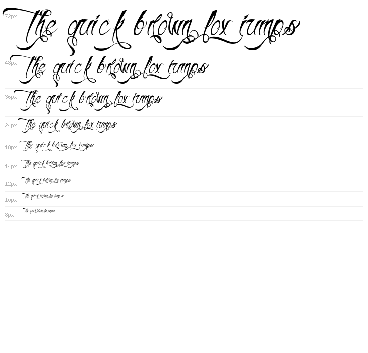 H74 Thunder Script Waterfall