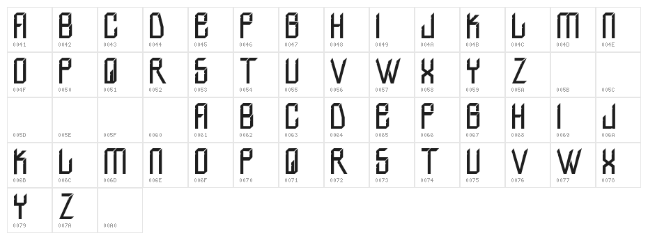 H74 Valkyrie Character Map