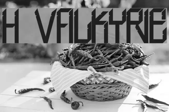 H74 Valkyrie Font examples