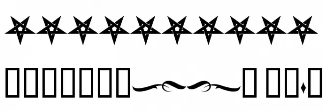 H74 Warlock Font OTHER CHARS